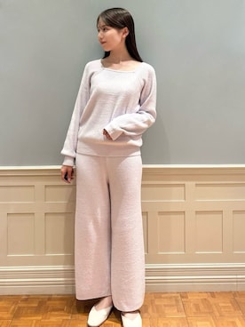 「アイテム（ルームウェア）」を使った、gelato piqueさん（レディース・161cm）の冬コーディネート