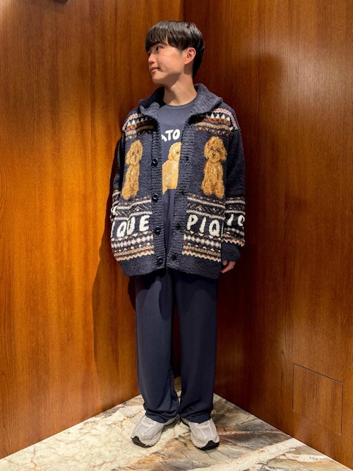 HOMME】 パウダーノルディック DOGジャガードカウチン（ルームウェア