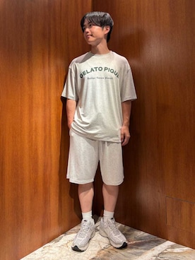 「アイテム（ルームウェア/パジャマ）」を使った、gelato piqueさん（メンズ・163cm）の夏コーディネート