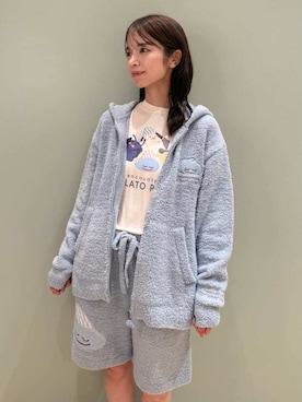 「アイテム（ルームウェア）」を使った、gelato piqueさん（レディース・156cm）の秋コーディネート