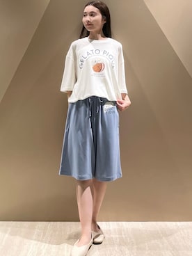 「アイテム（ルームウェア）」を使った、gelato piqueさん（レディース・150cm）の夏コーディネート