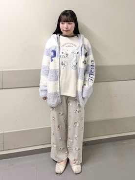 「アイテム（ルームウェア）」を使った、gelato piqueさん（レディース・155cm）の秋コーディネート