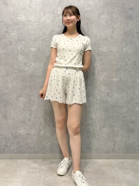 「アイテム（ルームウェア/パジャマ）」を使った、gelato piqueさん（レディース・165cm）の夏コーディネート