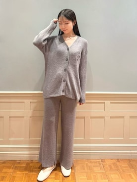 「アイテム（ルームウェア/パジャマ）」を使った、gelato piqueさん（レディース・161cm）の秋コーディネート