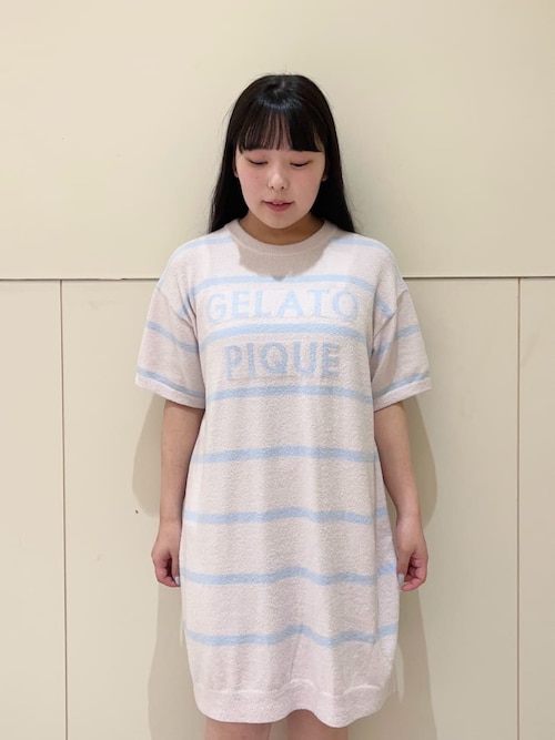 おしゃれ＊gelato pique＊ベビモコリブロゴジャガードワンピース ジェラートピケ gelato pique ベビモコラビットジャガード