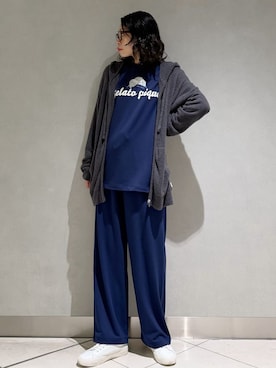「アイテム（ルームウェア）」を使った、gelato piqueさん（レディース・168cm）の秋コーディネート