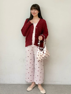 「アイテム（ルームウェア）」を使った、gelato piqueさん（レディース・165cm）の冬コーディネート