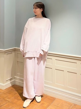 「アイテム（ルームウェア/パジャマ、パープル系）」を使った、gelato piqueさん（レディース・161cm）の夏コーディネート
