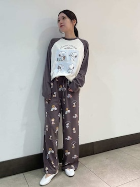 「アイテム（ルームウェア）」を使った、gelato piqueさん（レディース・158cm）の秋コーディネート