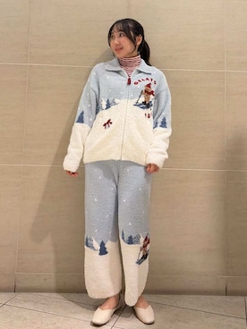 「アイテム（ルームウェア）」を使った、gelato piqueさん（レディース・158cm）の秋コーディネート