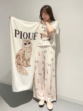 「アイテム（インテリア）」を使った、gelato piqueさん（レディース・164cm）の春コーディネート