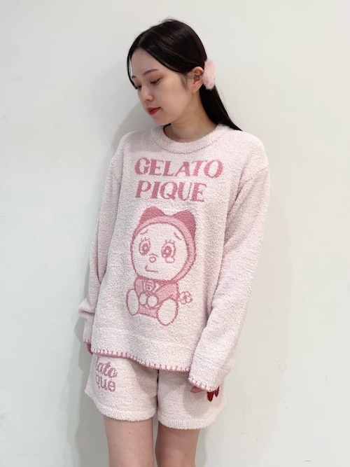 ドラえもん】【レディース】ベビモコジャガードプルオーバー（ルーム