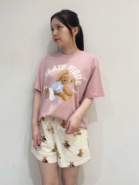 「アイテム（ルームウェア）」を使った、gelato piqueさん（レディース・158cm）の夏コーディネート