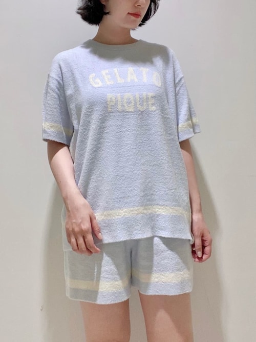 【新品・未使用品】ジェラートピケ　ルームウェア 半袖 ONLINE限定】スムーズィートリム半袖プルオーバー＆ショート