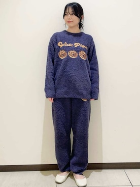 「アイテム（ルームウェア）」を使った、gelato piqueさん（レディース・155cm）の冬コーディネート