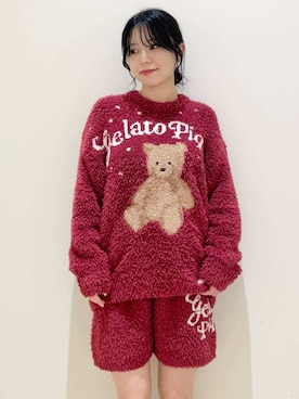 「アイテム（ルームウェア）」を使った、gelato piqueさん（レディース・155cm）の秋コーディネート