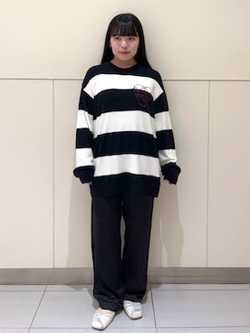 「アイテム（ルームウェア、ブラック系）」を使った、gelato piqueさん（レディース・155cm）の秋コーディネート