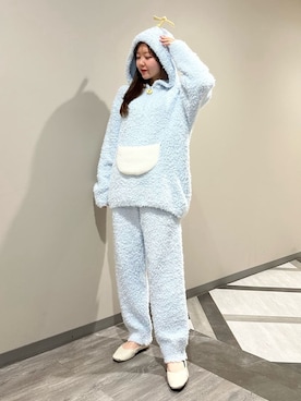 「アイテム（ルームウェア/パジャマ）」を使った、gelato piqueさん（レディース・158cm）の冬コーディネート