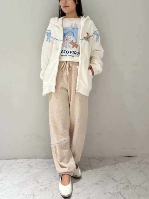 ウォッシングアニマルワンポイントロンT（ルームウェア/パジャマ