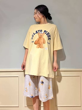 「アイテム（ルームウェア）」を使った、gelato piqueさん（レディース・158cm）の夏コーディネート