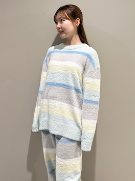 「アイテム（ルームウェア、ブルー系）」を使った、gelato piqueさん（レディース・158cm）の秋コーディネート