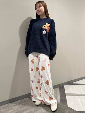 「アイテム（ルームウェア）」を使った、gelato piqueさん（レディース・158cm）の秋コーディネート
