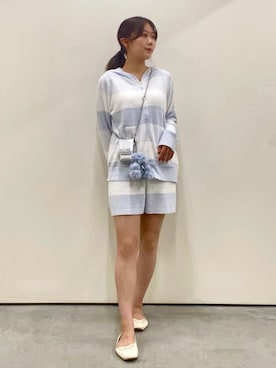 「アイテム（ポーチ）」を使った、gelato piqueさん（レディース・159cm）の夏コーディネート