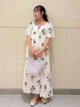 「アイテム（ヘアアクセサリー、パープル系）」を使った、gelato piqueさん（レディース・158cm）の夏コーディネート