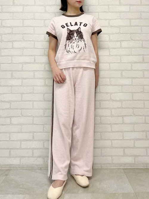 ジェラートピケ gelatopique エアリーモコ ルームウェア セット gelato pique ジェラートピケ エアリーモコモチーフジャガード
