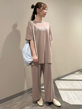 「アイテム（ルームウェア）」を使った、gelato piqueさん（レディース・158cm）の夏コーディネート