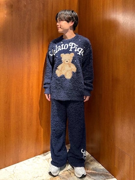 「アイテム（ルームウェア）」を使った、gelato piqueさん（メンズ・163cm）の秋コーディネート