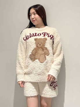 「アイテム（ルームウェア/パジャマ）」を使った、gelato piqueさん（レディース・162cm）の秋コーディネート