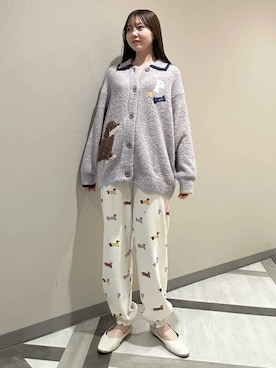 「アイテム（ルームウェア/パジャマ）」を使った、gelato piqueさん（レディース・158cm）の秋コーディネート