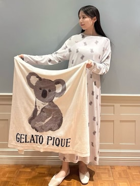 「アイテム（ブランケット）」を使った、gelato piqueさん（レディース・161cm）の夏コーディネート