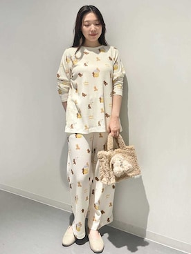 「アイテム（ルームウェア）」を使った、gelato piqueさん（レディース・162cm）の夏コーディネート