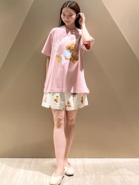 「アイテム（ルームウェア）」を使った、gelato piqueさん（レディース・150cm）の夏コーディネート