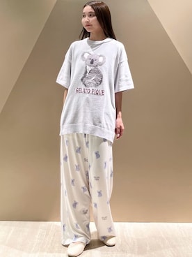 「アイテム（ルームウェア）」を使った、gelato piqueさん（レディース・150cm）の夏コーディネート