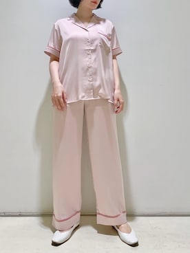 「アイテム（ルームウェア/パジャマ）」を使った、gelato piqueさん（レディース・155cm）の夏コーディネート