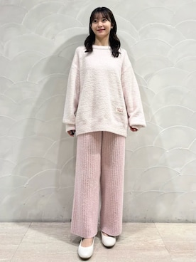 「アイテム（ルームウェア）」を使った、gelato piqueさん（レディース・154cm）の冬コーディネート