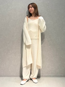 「アイテム（ルームウェア/パジャマ、ホワイト系）」を使った、gelato piqueさん（レディース・156cm）の秋コーディネート