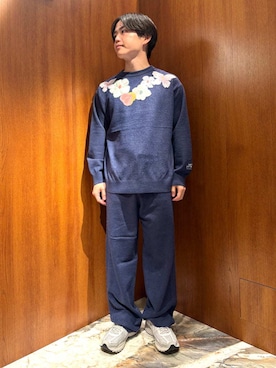 「アイテム（ルームウェア/パジャマ）」を使った、gelato piqueさん（メンズ・163cm）の冬コーディネート