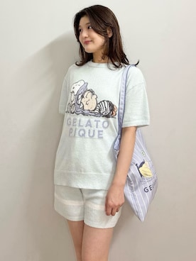 「アイテム（ルームウェア/パジャマ）」を使った、gelato piqueさん（レディース・164cm）の夏コーディネート