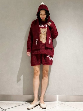 「アイテム（ルームウェア）」を使った、gelato piqueさん（レディース・168cm）の秋コーディネート