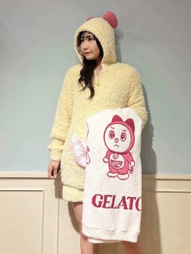 「アイテム（ブランケット）」を使った、gelato piqueさん（レディース・158cm）の冬コーディネート
