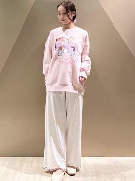 「アイテム（ルームウェア）」を使った、gelato piqueさん（レディース・150cm）の秋コーディネート