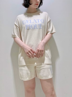 「アイテム（ルームウェア）」を使った、gelato piqueさん（レディース・155cm）の春コーディネート