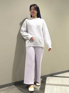 「アイテム（ルームウェア）」を使った、gelato piqueさん（レディース・165cm）の冬コーディネート