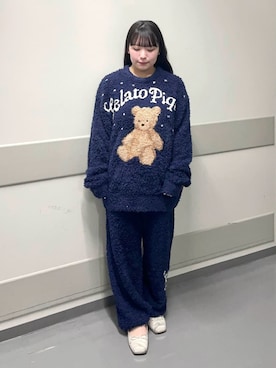 「アイテム（ルームウェア）」を使った、gelato piqueさん（レディース・155cm）の秋コーディネート