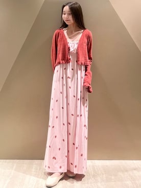 「アイテム（ルームウェア、レッド系）」を使った、gelato piqueさん（レディース・150cm）の夏コーディネート