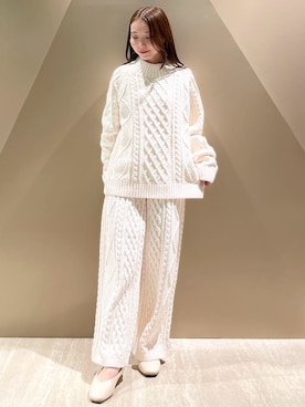 「アイテム（ルームウェア）」を使った、gelato piqueさん（レディース・150cm）の冬コーディネート